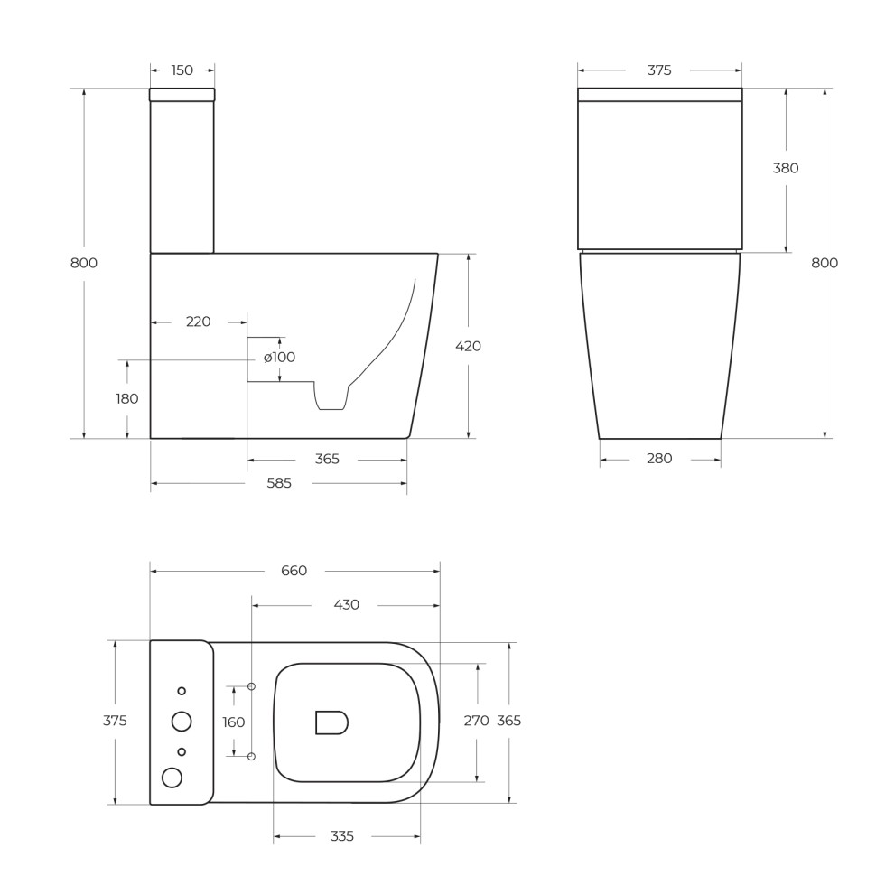 Чаша напольного унитаза BelBagno ALBANO BB120CPR