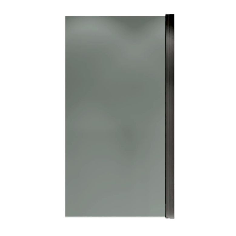 Шторка для ванны IBERICA BLANCA Mod.802 Wide Open поворотная тонированное стекло/черный 70х150см (IB802.TB.150.70)