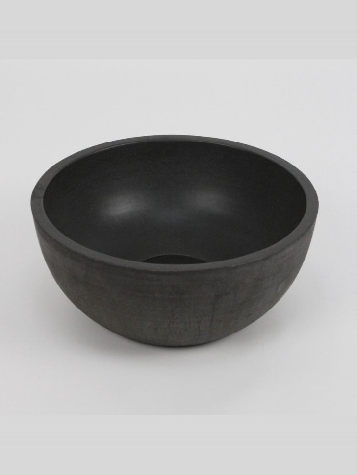 Раковина накладная бетонная Uperwood Belfast 30х30х13,5 см, круглая, графит