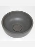 Раковина накладная бетонная Uperwood Belfast 30х30х13,5 см, круглая, графит