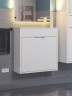 Тумба под раковину для ванной подвесная Uperwood Modul 60х21х60 см, белаяатовая