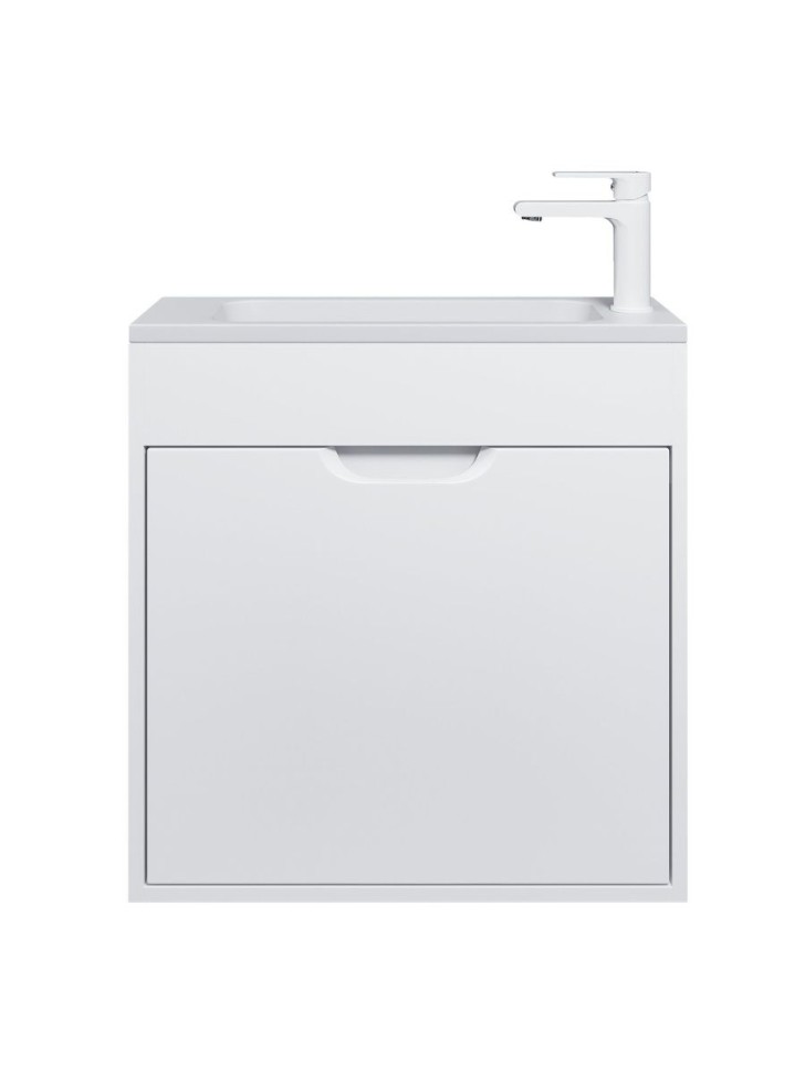 Тумба под раковину для ванной подвесная Uperwood Modul 60х21х60 см, белаяатовая