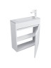 Тумба под раковину для ванной подвесная Uperwood Modul 60х21х60 см, белаяатовая