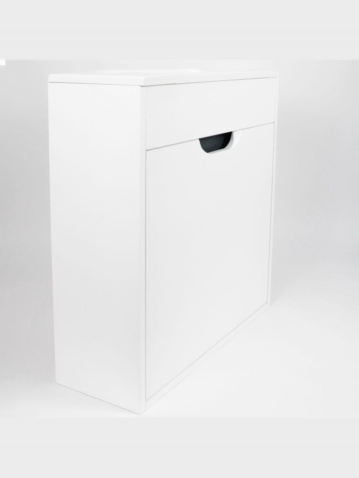 Тумба под раковину для ванной подвесная Uperwood Modul 60х21х60 см, белаяатовая