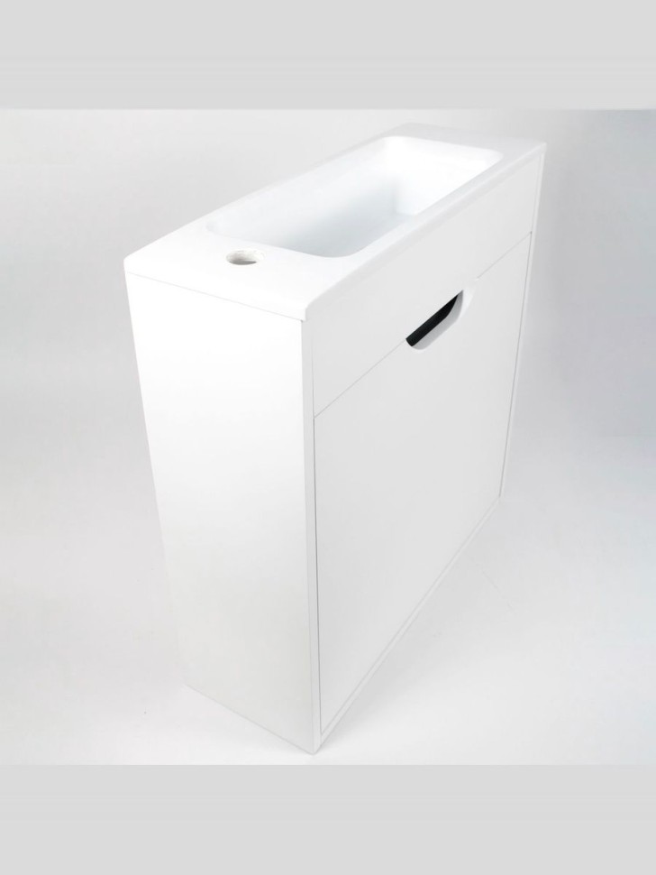 Тумба под раковину для ванной подвесная Uperwood Modul 60х21х60 см, белаяатовая