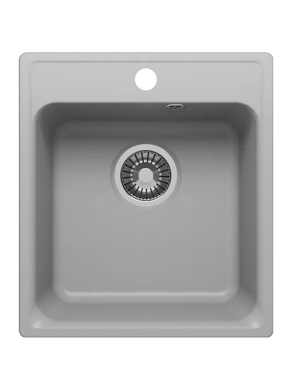 Кухонная мойка из искусственного камня Uperwood UPD-406, прямоугольная, цвет дым