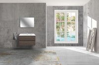 База под раковину Gio 800 подвесная, 2 выкатных ящика soft-close, R.Oak
