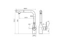 Смеситель для кухни Viper, белый матовый, Vi213105-431(WH), Starke-Paulmark