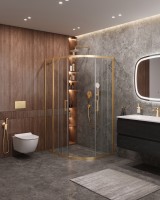 Душевой уголок CEZARES MOLVENO-RH-2-130/100-C-BORO-IV