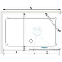 Душевой уголок RGW 100х100х195 см TO-48B TO-18B + Z-18B Прямоуг., Чёрный, Прозрачное, 6 мм Easy Clean (41074810-14)