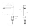 Смеситель для раковины с донным клапаном CEZARES STYLUS-LS-IN