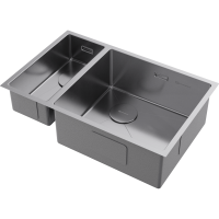 Кухонная мойка Omoikiri Taki 69-2-U/IF-R Side-IN нерж. сталь/нержавеющая сталь