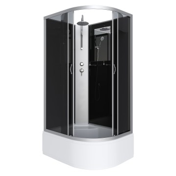 Душевая кабина Niagara Classic NG-2510-14LBKT (120х80х210) высокий поддон(40см),стекло тонированное,4 места
