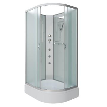 Душевая кабина Niagara Classic NG-33184-14LBKG (110х80х200) средний поддон(26см),стекло матовое,4 места