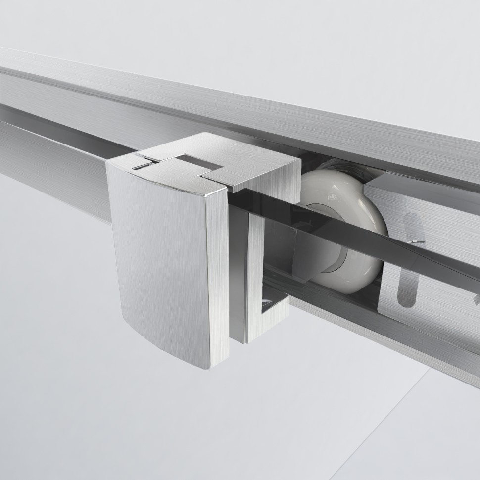 Душевой уголок Garda VSS-1G1011CLBN, 1100*1000, брашированный никель, стекло прозрачное