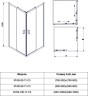 Душевой угол Veconi Rovigo RV-09,900x900x1950, черный, стекло прозрачное