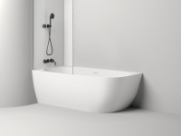 Ванна пристенная угловая SOFIA CORNER L 170x85   покраска по RAL полностью S-Sense Глянцевое