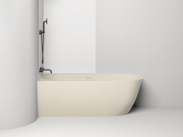 Ванна пристенная угловая SOFIA CORNER L 170x85 покраска по RAL полностью S-Sense Глянцевое