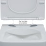 Унитаз BERGES подвесной FLOE S Rimless 51 см, сиденье дюропласт Floe S Slim SO, микролифт, быстросъём
