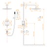 Душевая система скрытого монтажа RGW SP-52-1B