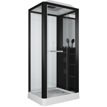 Душевая кабина Grossman Alba GR222 (80x100x225) дверь распашная,3 места