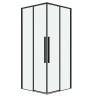 Душевое ограждение Grossman Galaxy 300.K33.01.1010.21.00 (100х100х195) квадрат,раздвиж,черный матовый,стекло прозрачное,1место