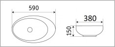 Умывальник CeramaLux 78255