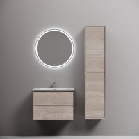 Тумба подвесная SANCOS Marmi 2.0 690х445х520 с двумя ящиками оснащенными доводчиками скрытого монтажа, дуб галифакс натуральный, арт. MR2.070EG