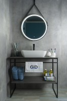 Раковина Gid N9047 51184 накладная белая 55x42x15