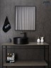 Раковина Gid Bm9011 53368 накладная черная матовая 40x40x15