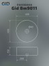 Раковина Gid Bm9011 53368 накладная черная матовая 40x40x15