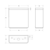 Бачок BelBagno ENERGIA BB8134T
