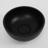 Раковина накладная бетонная Uperwood Belfast 30х30х13,5 см, круглая, черная