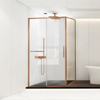 Душевой уголок Слим Софт (Slim Soft) VSR-1SS9012CLBC, 1200*900, брашированная медь, стекло прозрачное