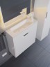 Тумба под раковину для ванной подвесная Uperwood Modul 60х21х60 см, белая/графит