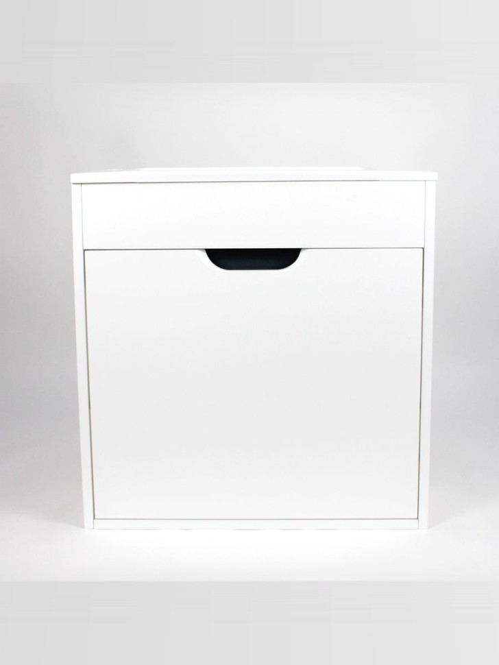 Тумба под раковину для ванной подвесная Uperwood Modul 60х21х60 см, белая/графит