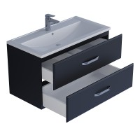 Тумба под раковину Uperwood Foster 90 см, черная
