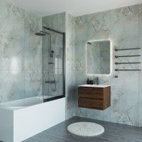 Ванна акриловая Vincea VBT-2A150-LG с ножками 1500*750*470, пристенная, цвет белый