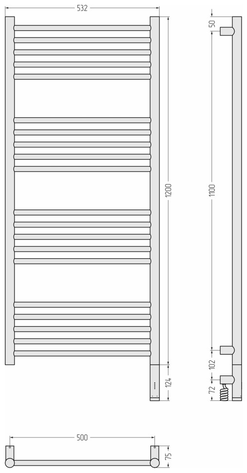 Богема 3.1 прямая 1200х500 МЭМ правый