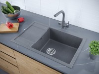 Мойка FLUGEN 60, IT-GRANIT, PM317850-DG, графит, 780х500 мм, Paulmark