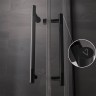 Душевой угол Veconi Premium Trento PTC-20B, 1200Х800x2000, черный матовый, стекло прозрачное
