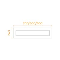 Экран для душевого поддона RGW NB/CL-S боковой (900)