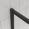 Душевой угол Veconi Evo 300 B, 800х800x1950, черный матовый, прозрачное стекло