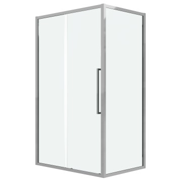 Душевое ограждение Grossman Cosmo 100.K33.02.100.10.00-200.K33.02.100.10.00 (100х100х195) раздвижная,хром,стекло прозрачное,2 места