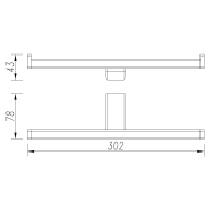 AQM7308CR Tivoli Держатель туалетной бумаги двойной, хром