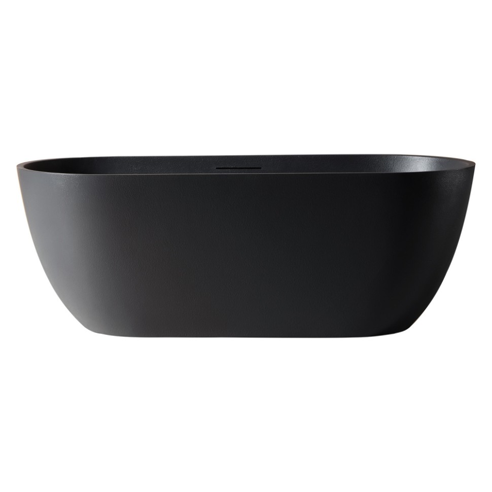Ванна из искусственного камня ABBER Frankfurt AM9941B черная матовая