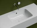 Раковина встраиваемая снизу 540x360x190 с отверстием слива перелива цвет белый CN7018