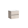 Тумба подвесная SANCOS Urban 590х450х550, c двумя ящиками оснащенными доводчиками, дуб галифакс натуральный , арт. UR60EG