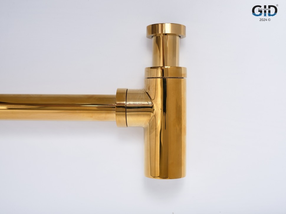 Сифон для раковины Gid G-64GD 75506S золотой