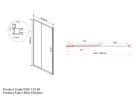 Душевая дверь Garda VDS-1G150CLG, 1500, брашированное золото, стекло прозрачное